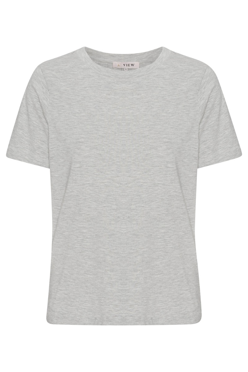 -view -shirt Stabil Top Light Grey Melange