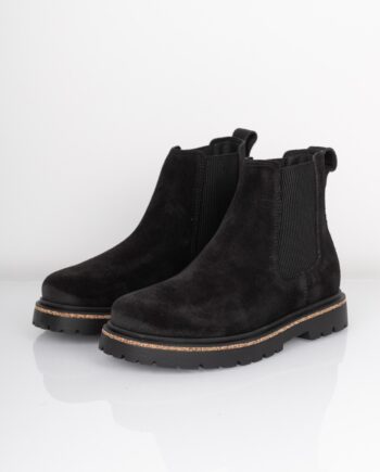 Birkenstock Sko Highwood Slip On Women Suede Leather Black