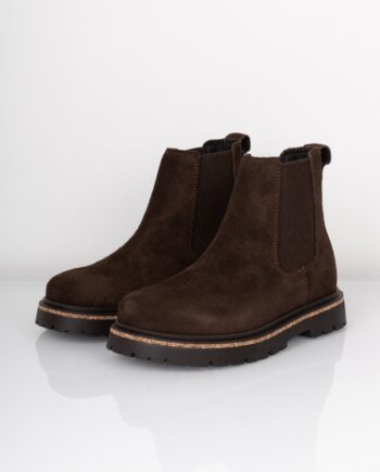 Birkenstock Sko Highwood Slip On Women Suede Leather Mocha