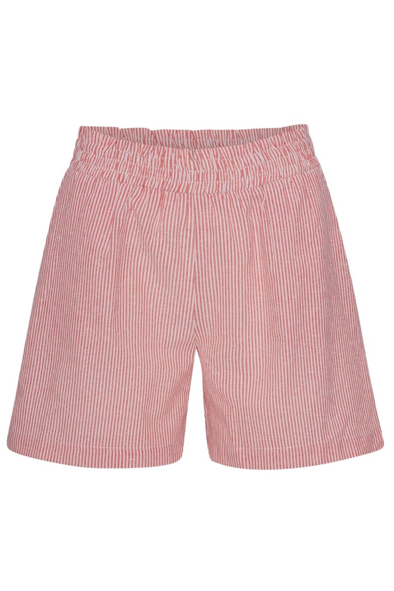 Continue Shorts Lis Shorts Stripe Red Stripe