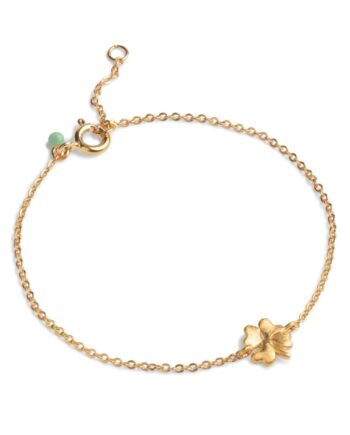 Enamel Armbånd Bracelet Organic Clover Gold