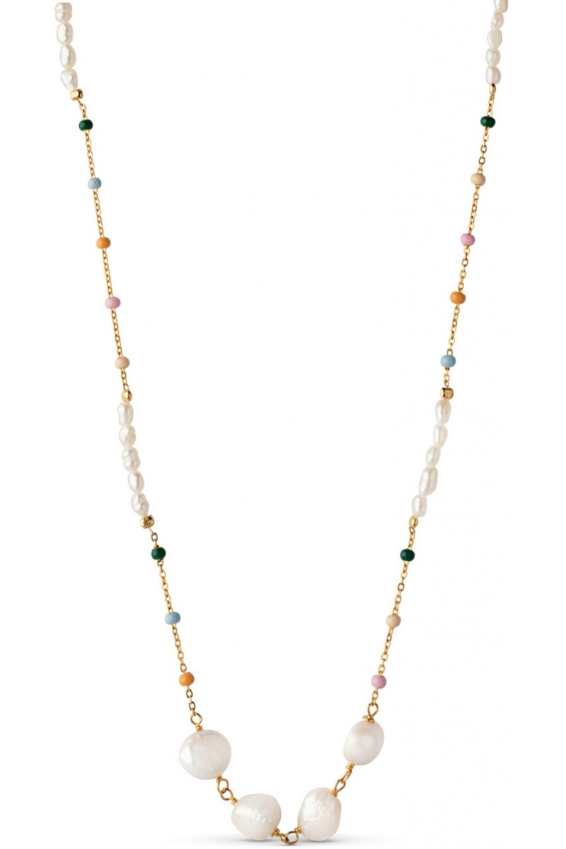 Enamel Halskæde Lola Perla Necklace Dreamy Pearl