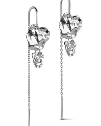 Enamel øreringe Earring Kim Silver