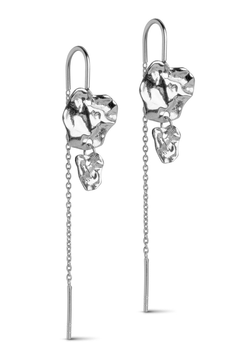 Enamel øreringe Earring Kim Silver