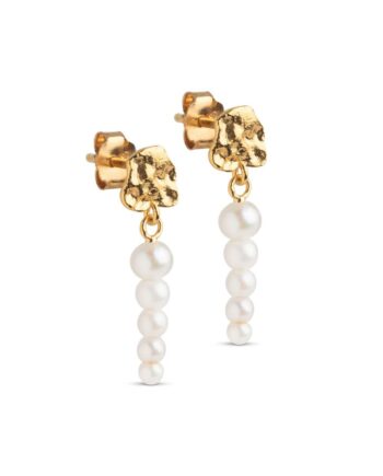 Enamel øreringe Earring  Malaika Pearls