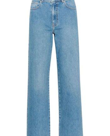 Gestuz Jeans Zolina Hw Wide Jeans Washed Mid Blue