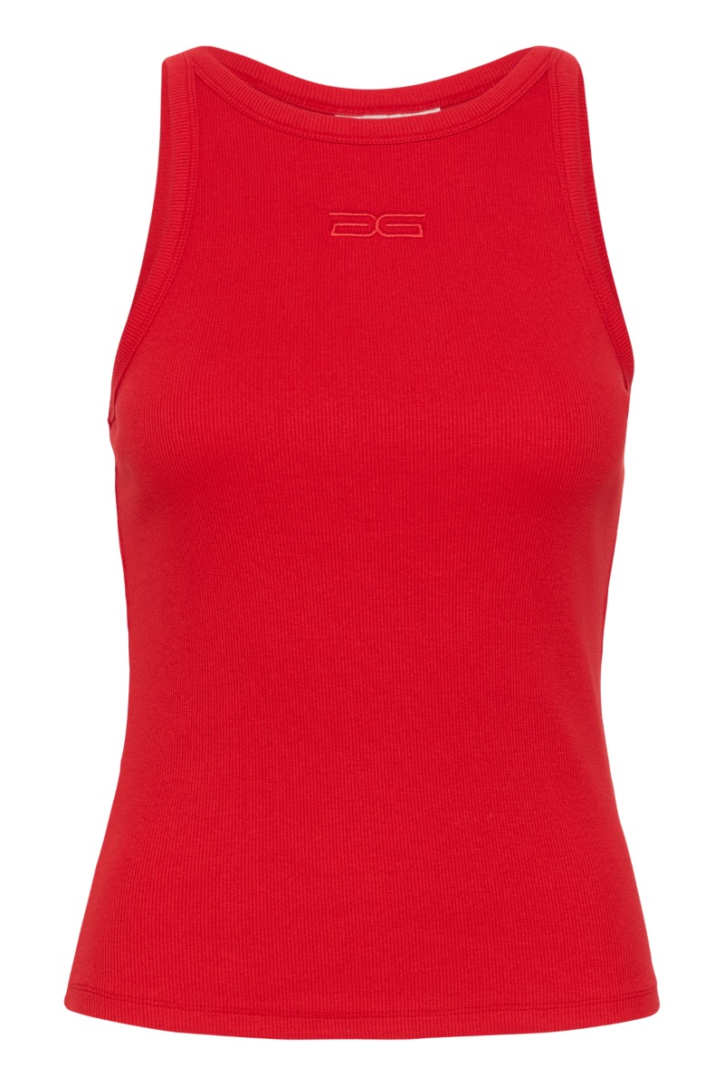 Gestuz Top Drewgz Sl Logo Tank Haute Red