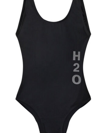 H2o Badedragt Tornø Logo Swim Suit Black