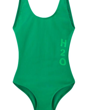 H2o Badedragt Tornø Logo Swim Suit Posy Green