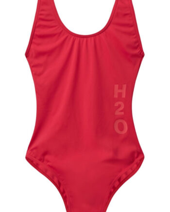 H2o Badedragt Tornø Logo Swim Suit Red