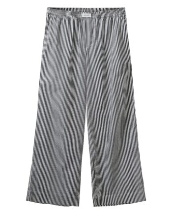H2o Bukser Rønne Essential Pajamas Pants Black White Stripe