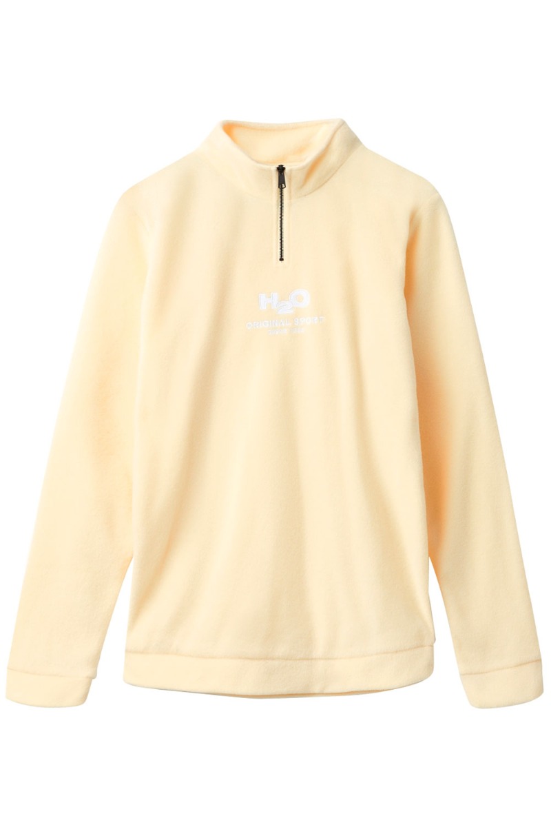 H2o Fleece Blåvand Ii Fleece Half Zip Pale Banana