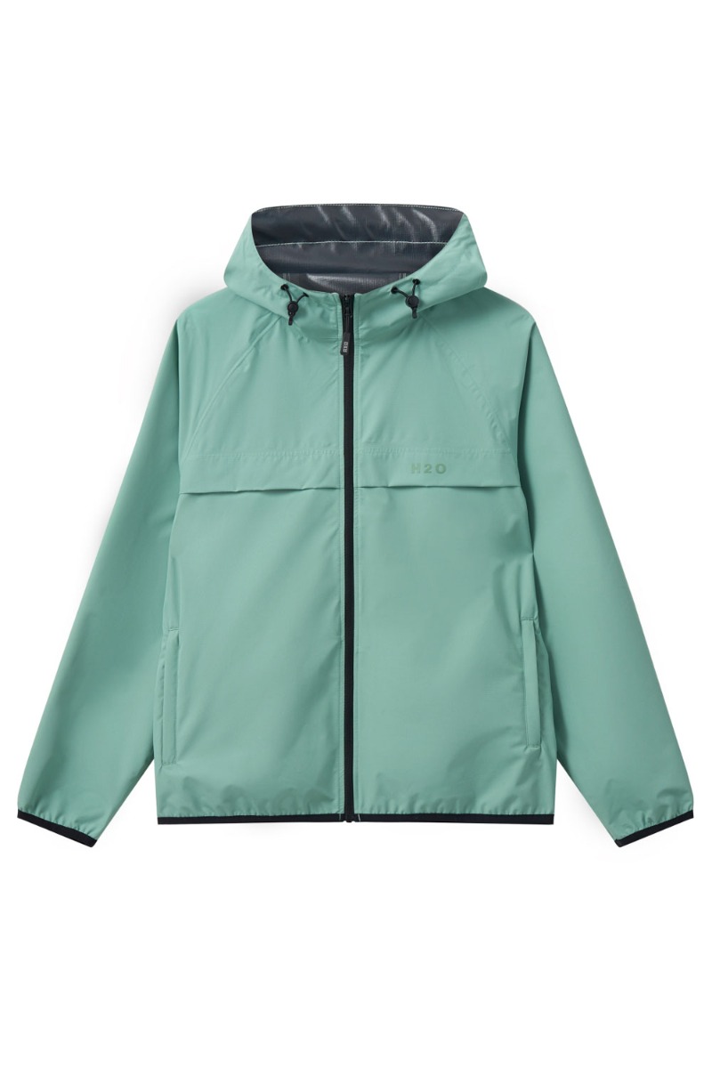 H2o Regnjakke Basic Rømø Lw Rain Jacket Packable Sea Grass