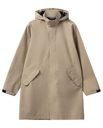 H2o Regnjakke Basic Rømø Lw Rain Long Jacket Warm Grey