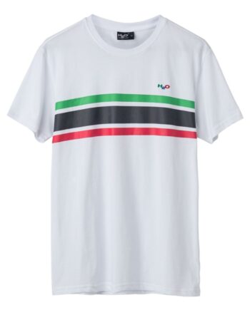 H2o  -shirt Basic Gilleleje Tee White Green Red Navy