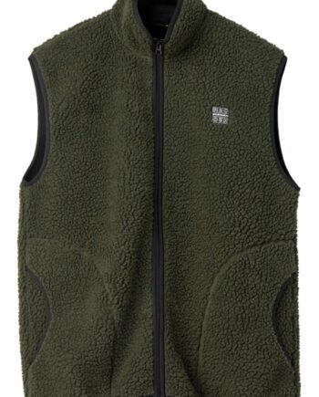 H2o Vest Basic Langli Pile Waist Coat Army
