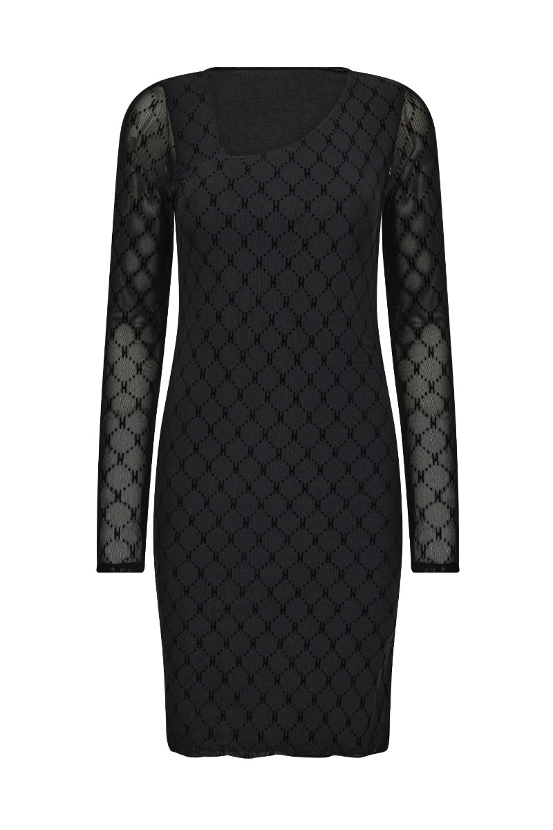 Hype The Detail Kjole Mesh Dress Sort