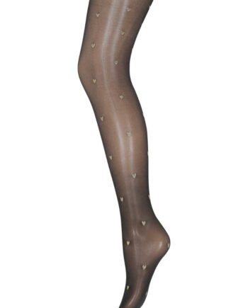 Hype The Detail Strømpebukser Heart Gold 40den Black Gold