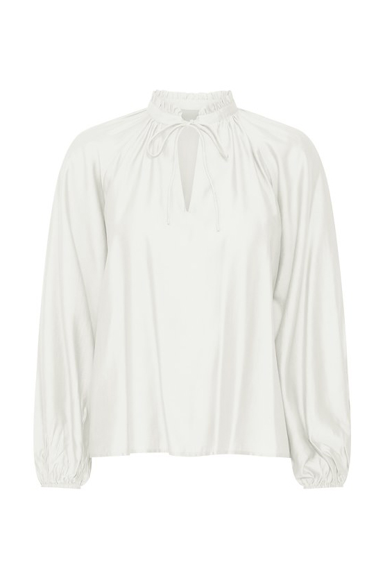 Ichi Bluse Ih Karlani Ls Cloud Dancer