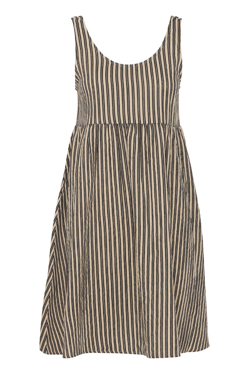 Ichi Top Ia Foxa Striped Dr Black Stripe