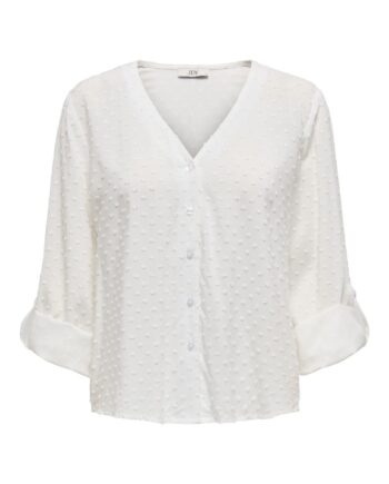 Jdy Bluse Diana Life     Dobby Shirt Cloud Dancer