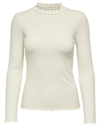 Jdy Bluse Jdy Fransiska     Highneck Top Whitecap Gray