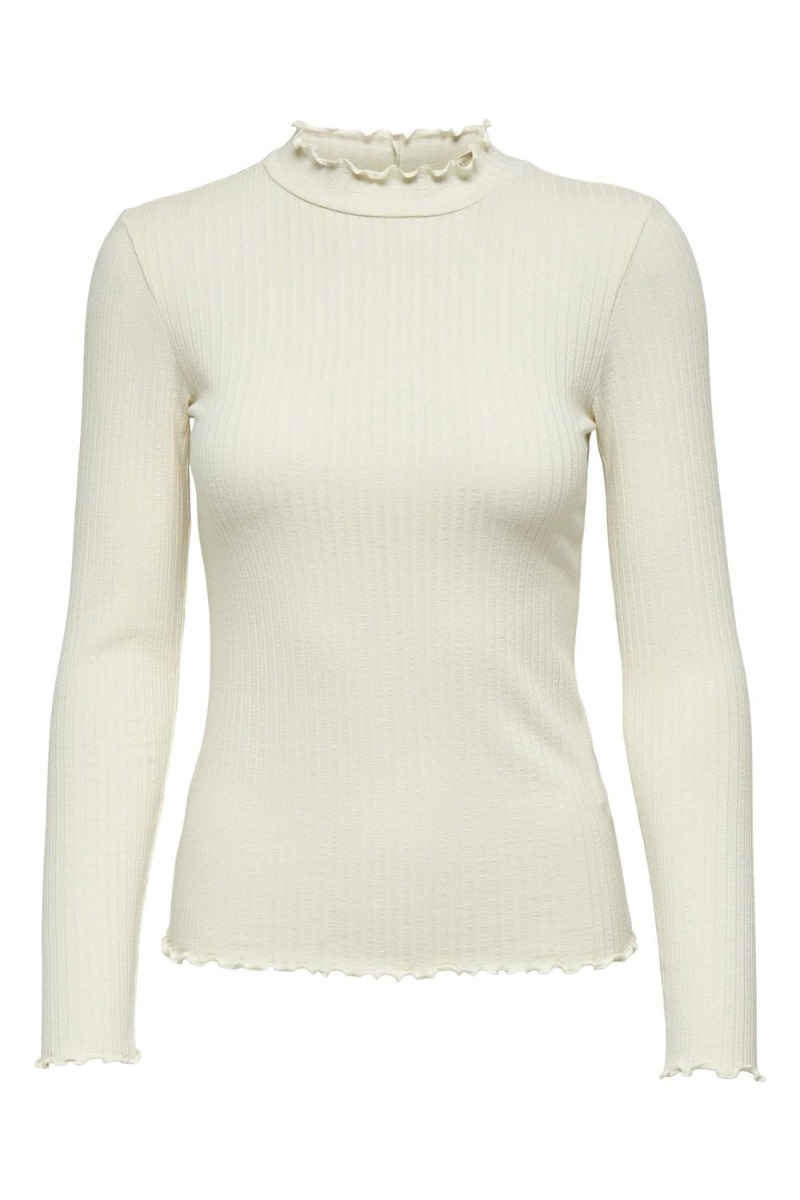 Jdy Bluse Jdy Fransiska Highneck Top Whitecap Gray