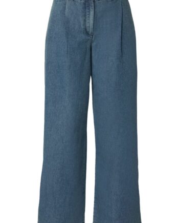Jdy Bukser Jdy Trixie Mw Wide Chambray Pant Medium Blue Denim