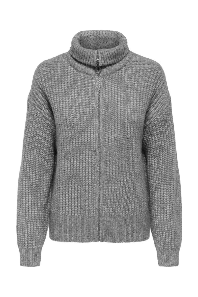 Jdy Cardigan Jdy Silja Zip Cardigan December Sky Melange
