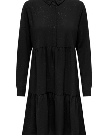 Jdy Kjole Jdy Piper     Foil Shirt Dress Black