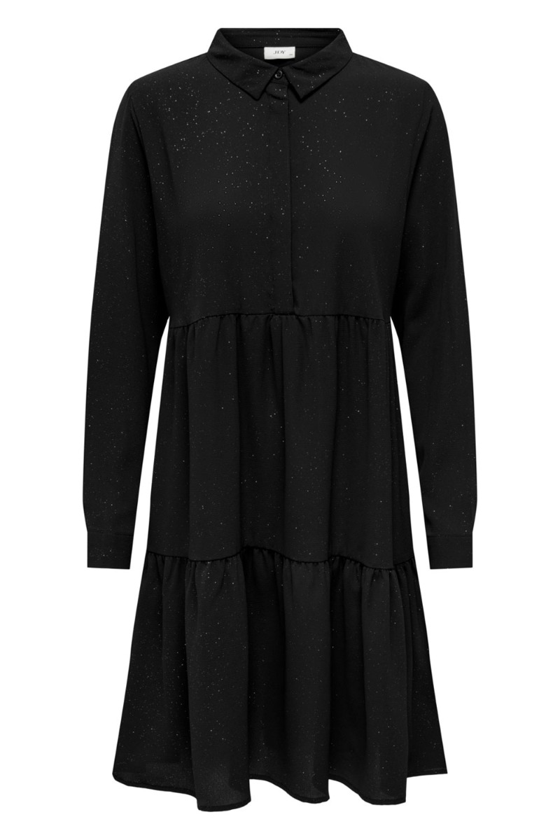 Jdy Kjole Jdy Piper Foil Shirt Dress Black