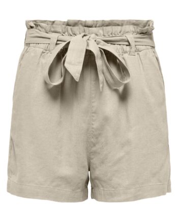 Jdy Shorts Jdy Say Mw Linen Shorts Wnm Oatmeal