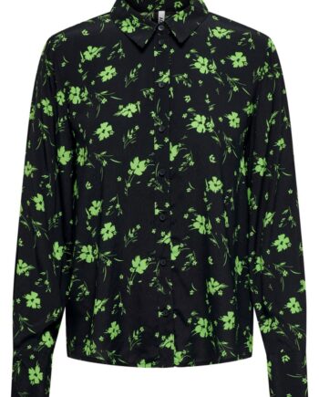 Jdy Skjorte Jdy Jackson     Shirt Black Green Flower