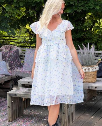 Loved By Lykke Kjole Confetti Ss Dress Multi Dot Pastell