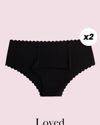 Loved By Lykke Undertøj Loved Panties  -pack Black