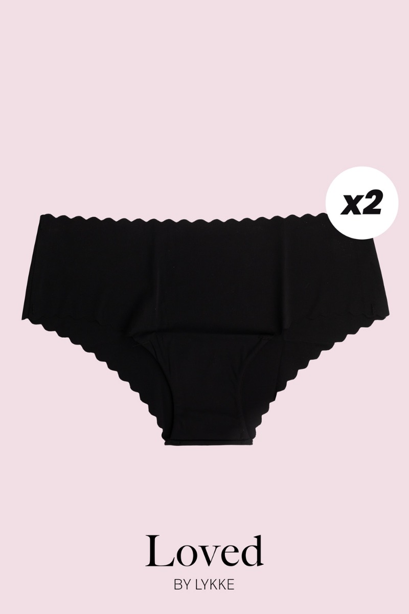 Loved By Lykke Undertøj Loved Panties -pack Black