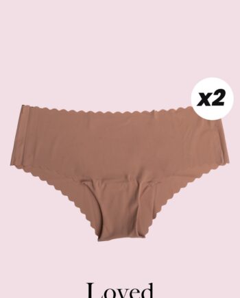 Loved By Lykke Undertøj Loved Panties  -pack Mocca