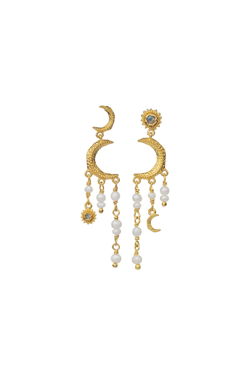 Maanesten øreringe Astrea Earrings Guld