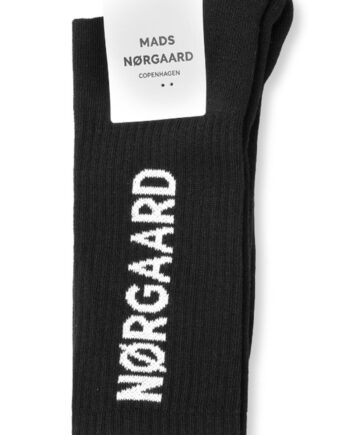 Mads Nørgaard Strømper Cotton Tennis Mn Classic Sock Black