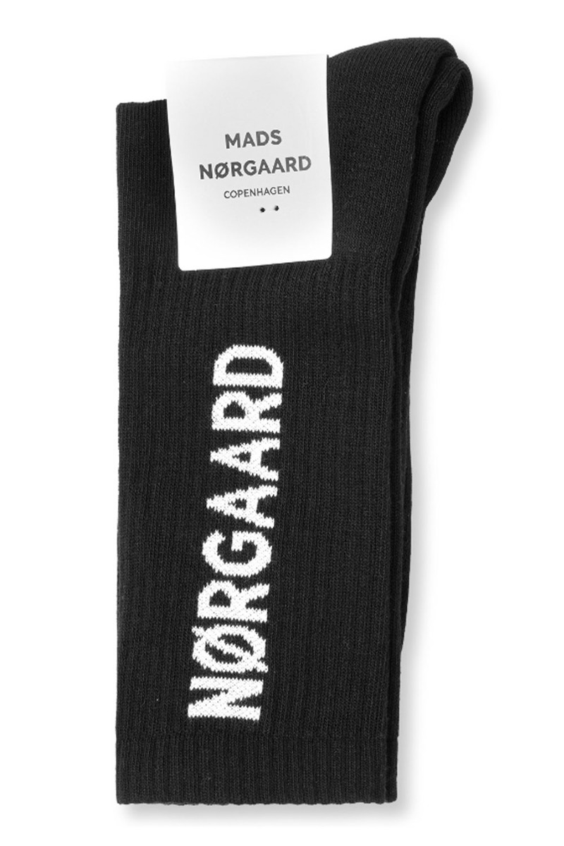 Mads Nørgaard Strømper Cotton Tennis Mn Classic Sock Black