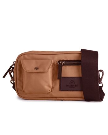 Markberg Taske Darla Small Cross  Recycle Light Caramel   Black