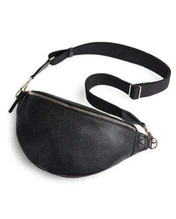Markberg Taske Elinormbg Bum Bag Grain Black   Gold