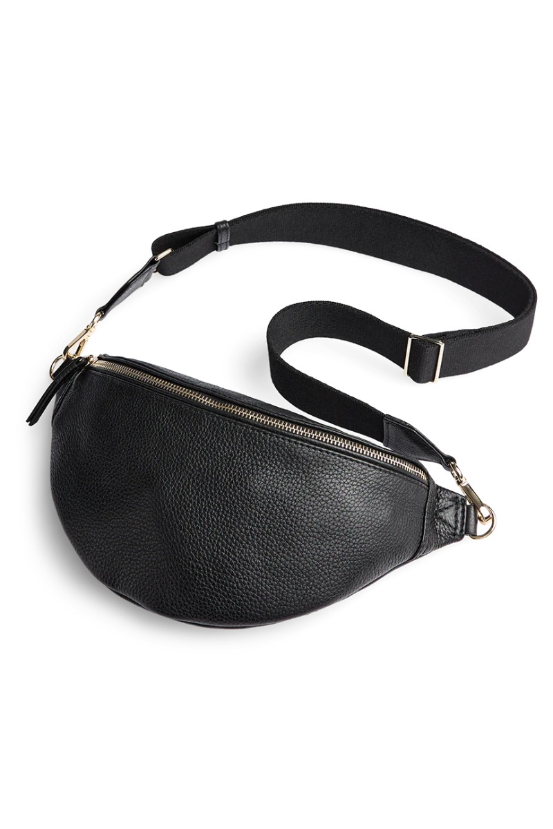 Markberg Taske Elinormbg Bum Bag Grain Black Gold