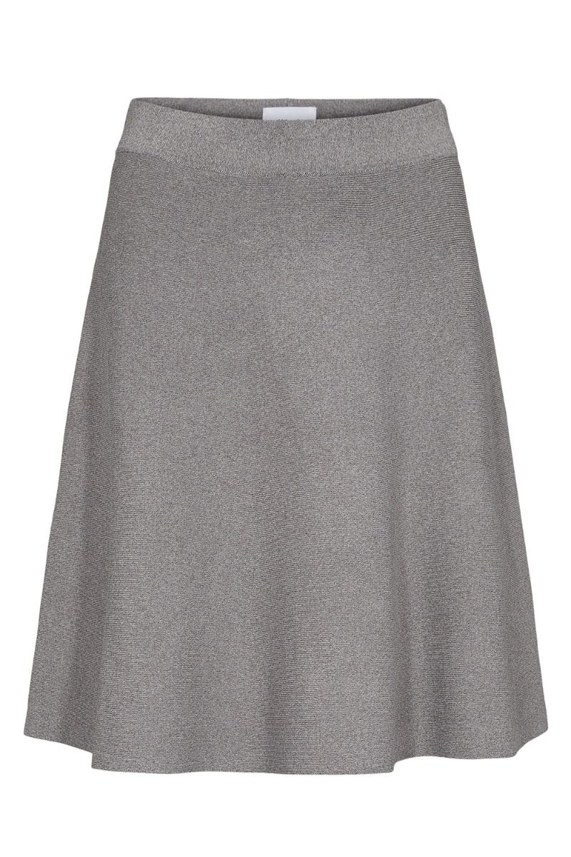 Nümph Nederdel Nulillypilly Skirt Light Grey Mel