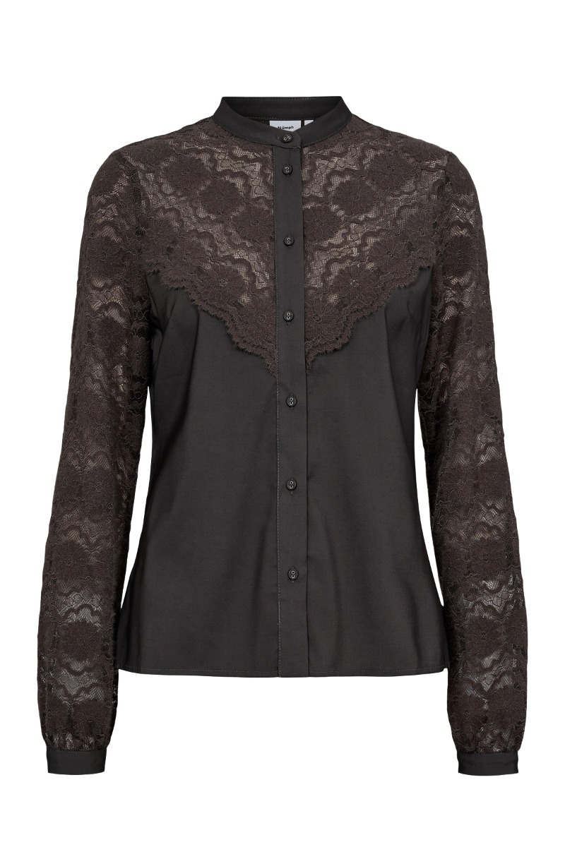 Nümph Skjorte Nuingrid Shirt Plum Kitten