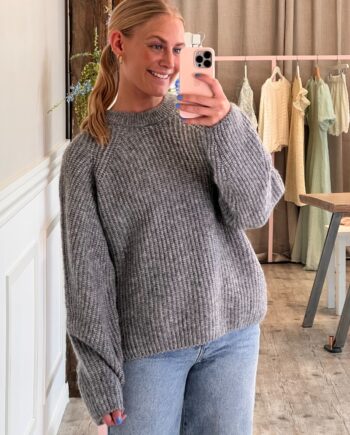 Nümph Strik Nuzindi Pullover Storm Front Melange