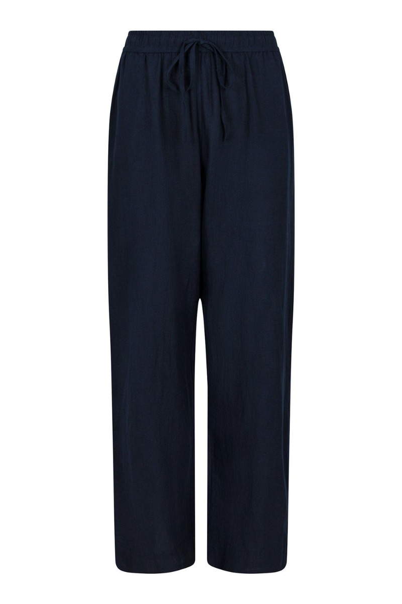 Neo Noir Bukser Sonar Linen Pants Navy