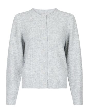 Neo Noir Cardigan Nuna Knit Cardigan Light Grey Melange