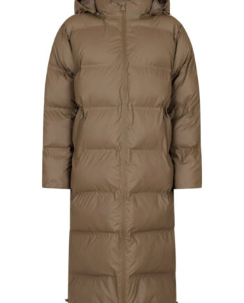 Neo Noir Jakke Viviana   Puffer Jacket Dark Taupe