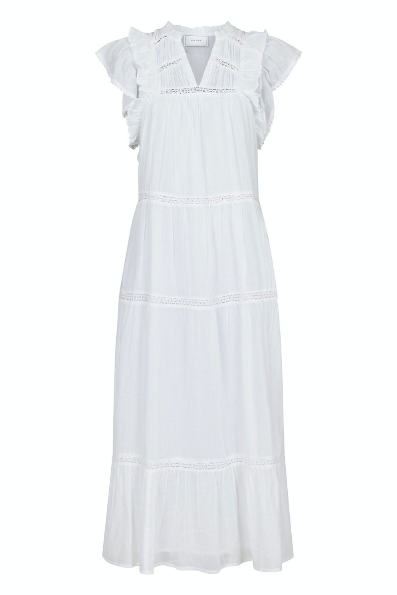 Neo Noir Kjole Ankita Voile Dress White